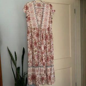 R. Vivimos Floral Maxi Wrap Dress, Multicolor